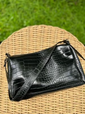 Ruby Hobo Chic Croc Shoulder Bag